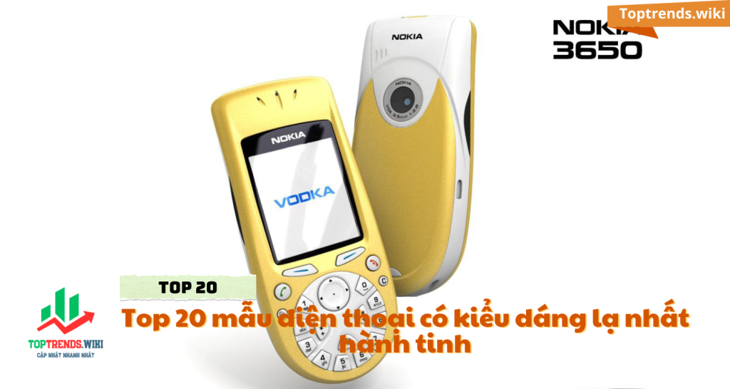 Nokia 3650 - Top 20 mẫu điện thoại có kiểu dáng lạ nhất hành tinh